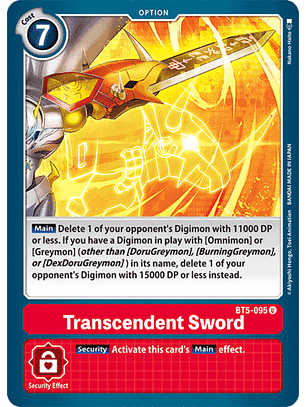 BT5-095 U Trascendent Sword (Option)
