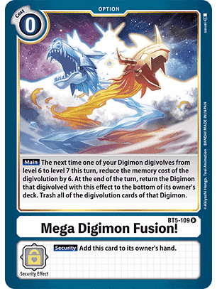 BT5-109 R Mega Digimon Fusion! (Option)