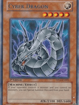 Cyber Dragon - DP04-EN001 - Rare 1st Edition