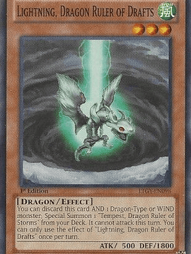 Lightning, Dragon Ruler of Drafts - LTGY-EN098 - Common 1st Edition