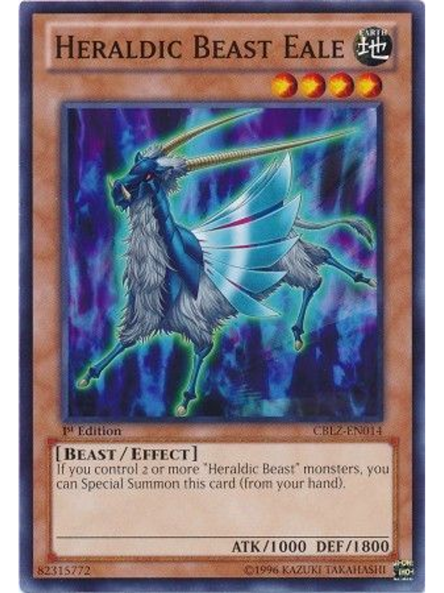 Heraldic Beast Eale - CBLZ-EN014 - Common 1st Edition 1