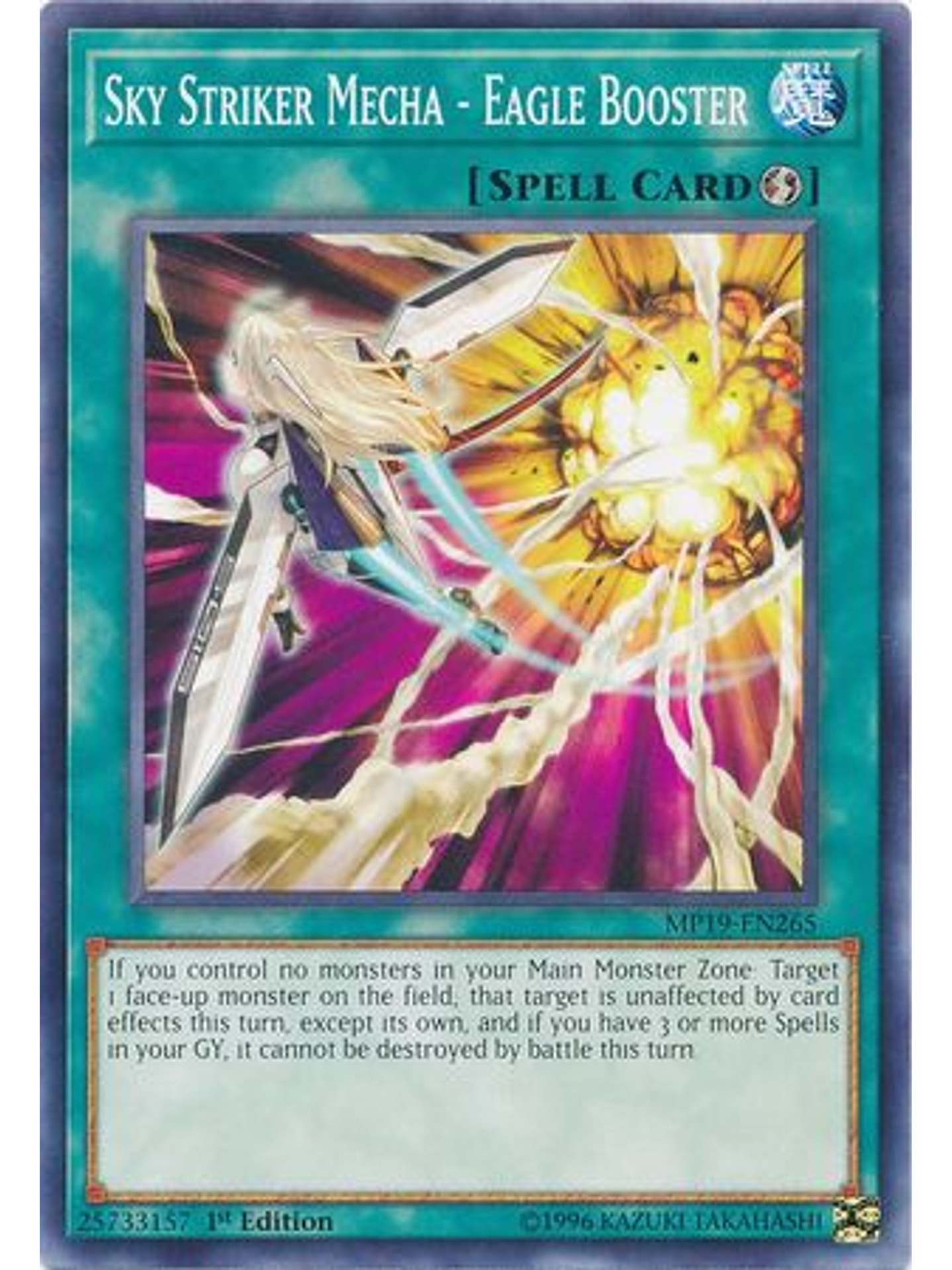 Sky Striker Mecha - Eagle Booster - MP19-EN265 - Common Unlimited 1