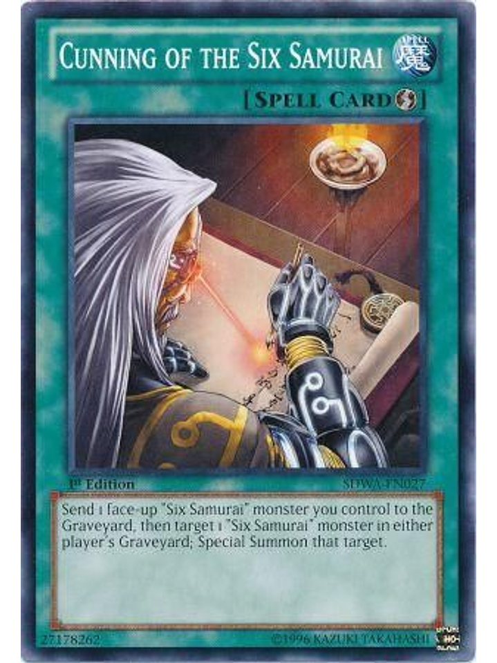 Cunning of the Six Samurai - SDWA-EN027 - Common 1st Edition 1