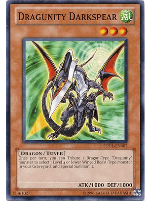 Dragunity Darkspear - SDDL-EN007 - Common 1st Edition