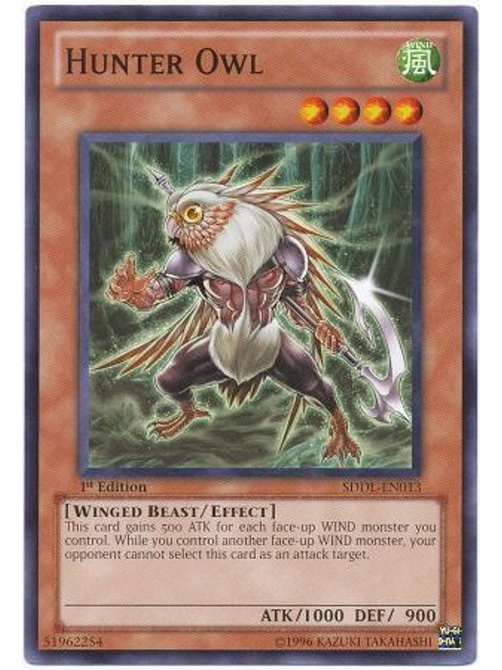Hunter Owl - SDDL-EN013 - Common 1st Edition 1