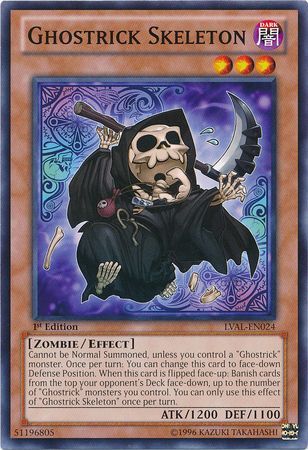 Ghostrick Skeleton - LVAL-EN024 - Common 1st Edition