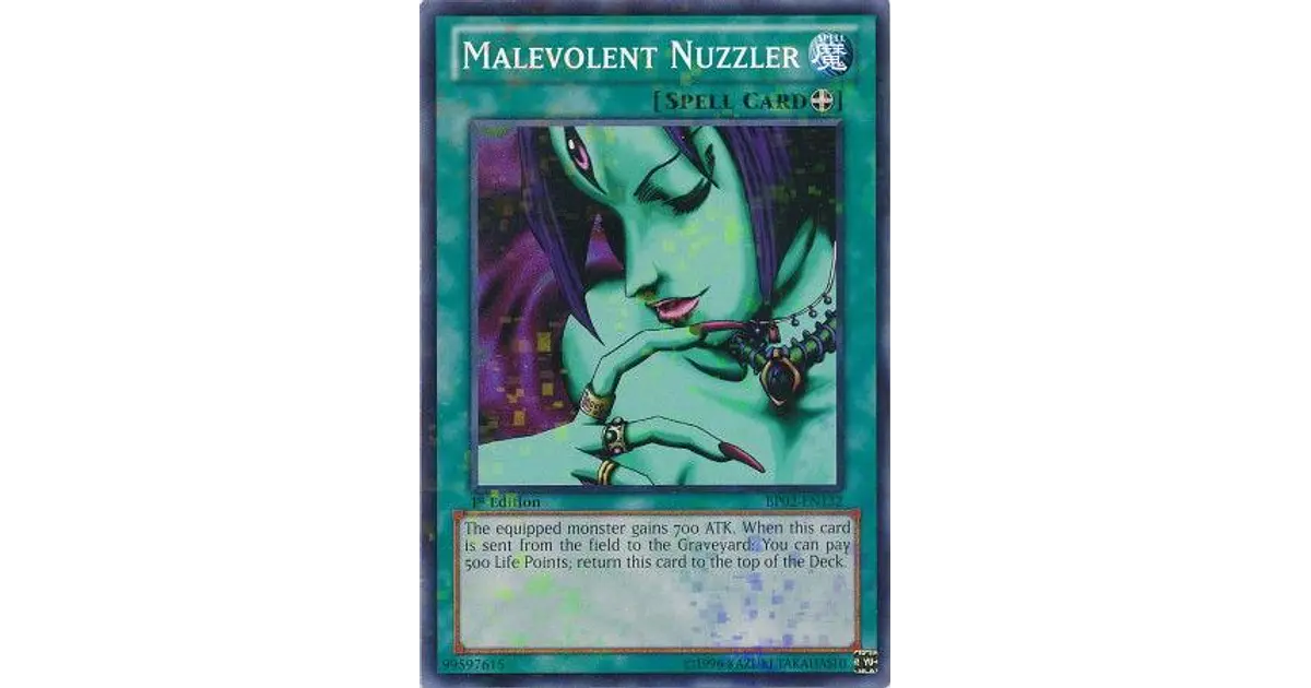 Malevolent Nuzzler - BP02-EN132 - Mosaic Rare 1st Edition