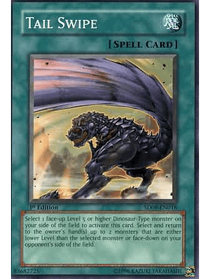 Tail Swipe - SD09-EN018 - Common 1st Edition