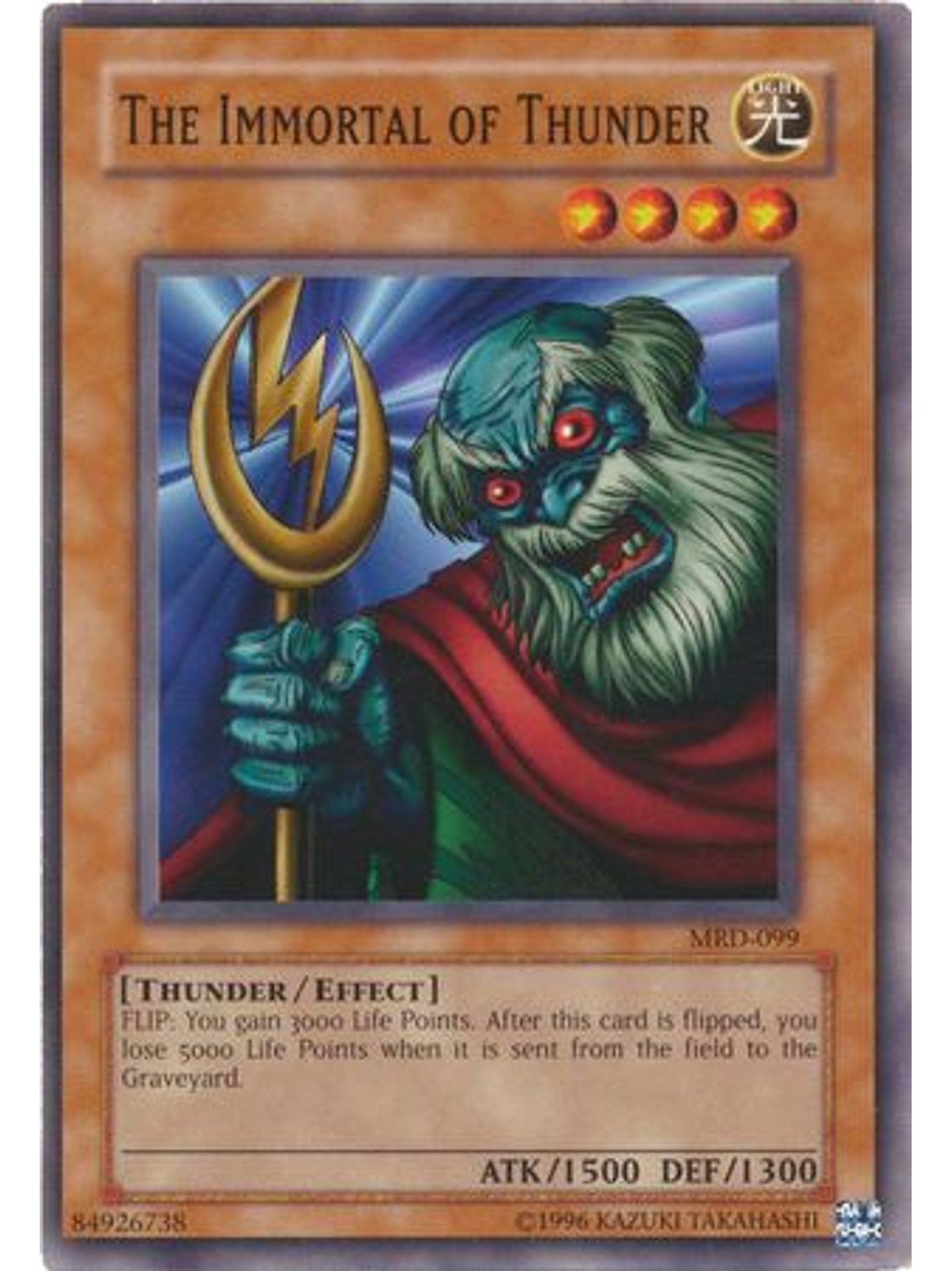 The Immortal of Thunder - MRD-099 - Common Unlimited 1