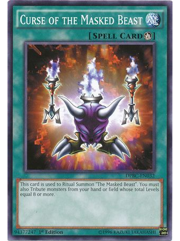 Curse Of The Masked Beast - DPBC-EN032 - Common 1st Edition 1