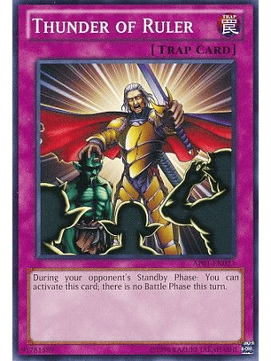 Thunder of Ruler - AP01-EN023 - Common