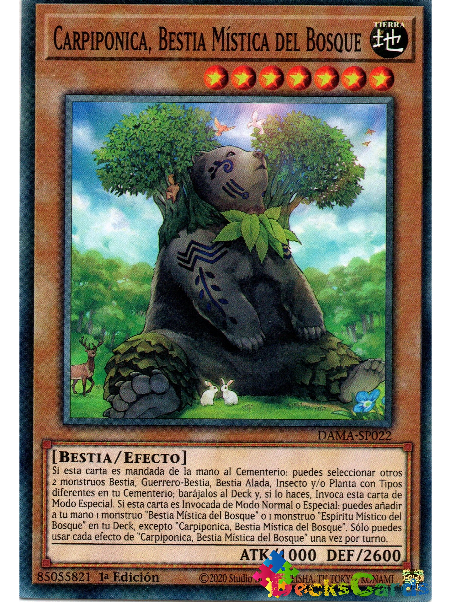 Carpiponica, Mystical Beast of the Forest - DAMA-EN022 - Common 1st Edition 1