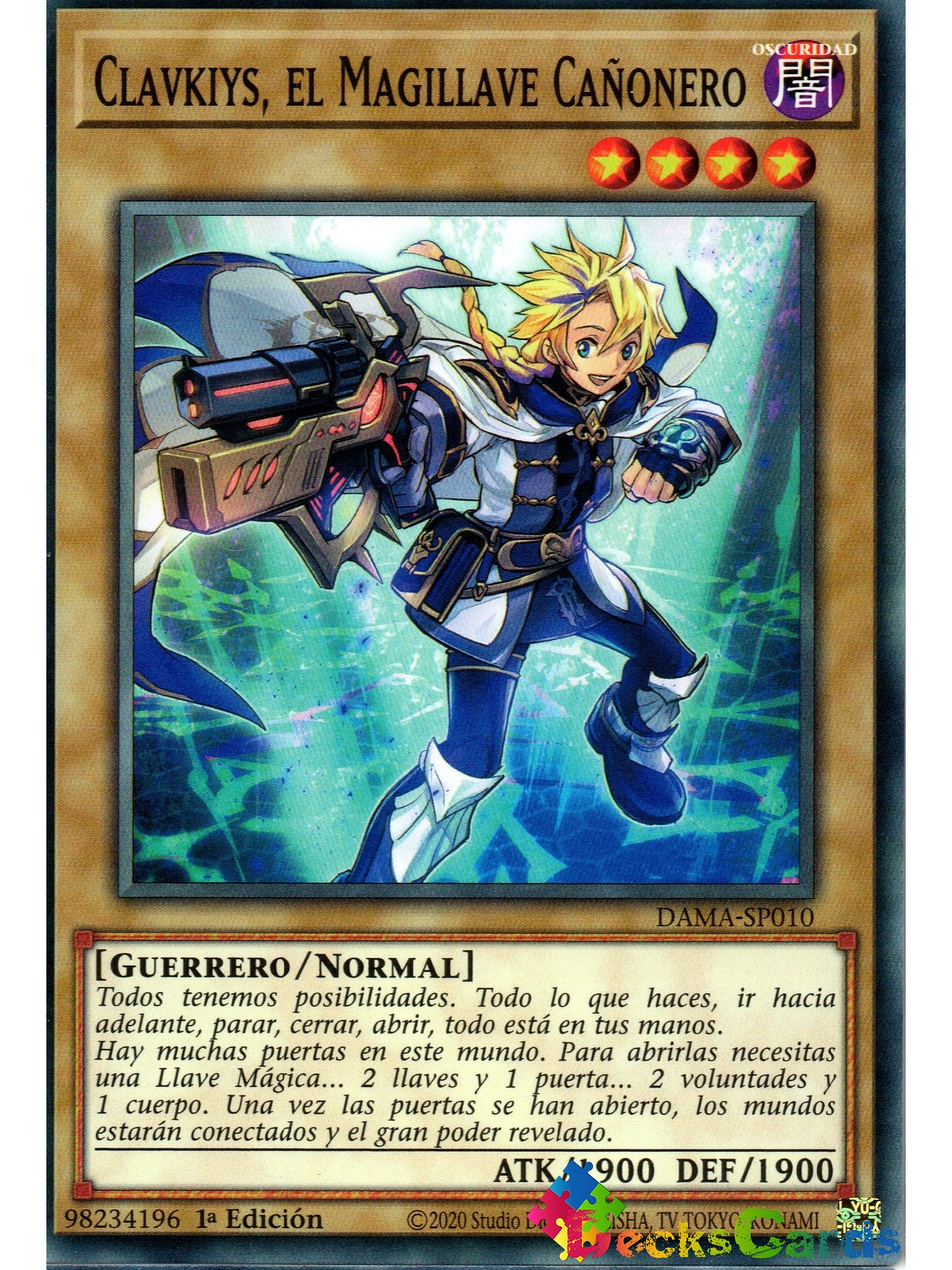 Clavkiys, the Magikey Skyblaster - DAMA-EN010 - Common 1st Edition 1