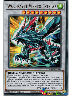 Stellar Wind Wolfrayet - DAMA-EN041 - Ultra Rare 1st Edition