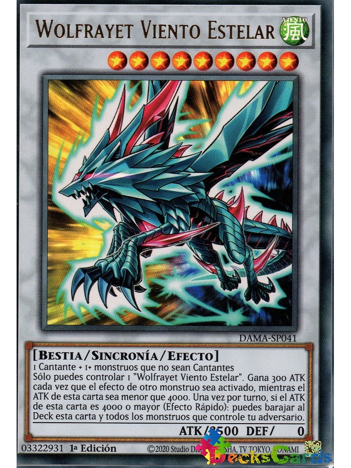 Stellar Wind Wolfrayet - DAMA-EN041 - Ultra Rare 1st Edition 1