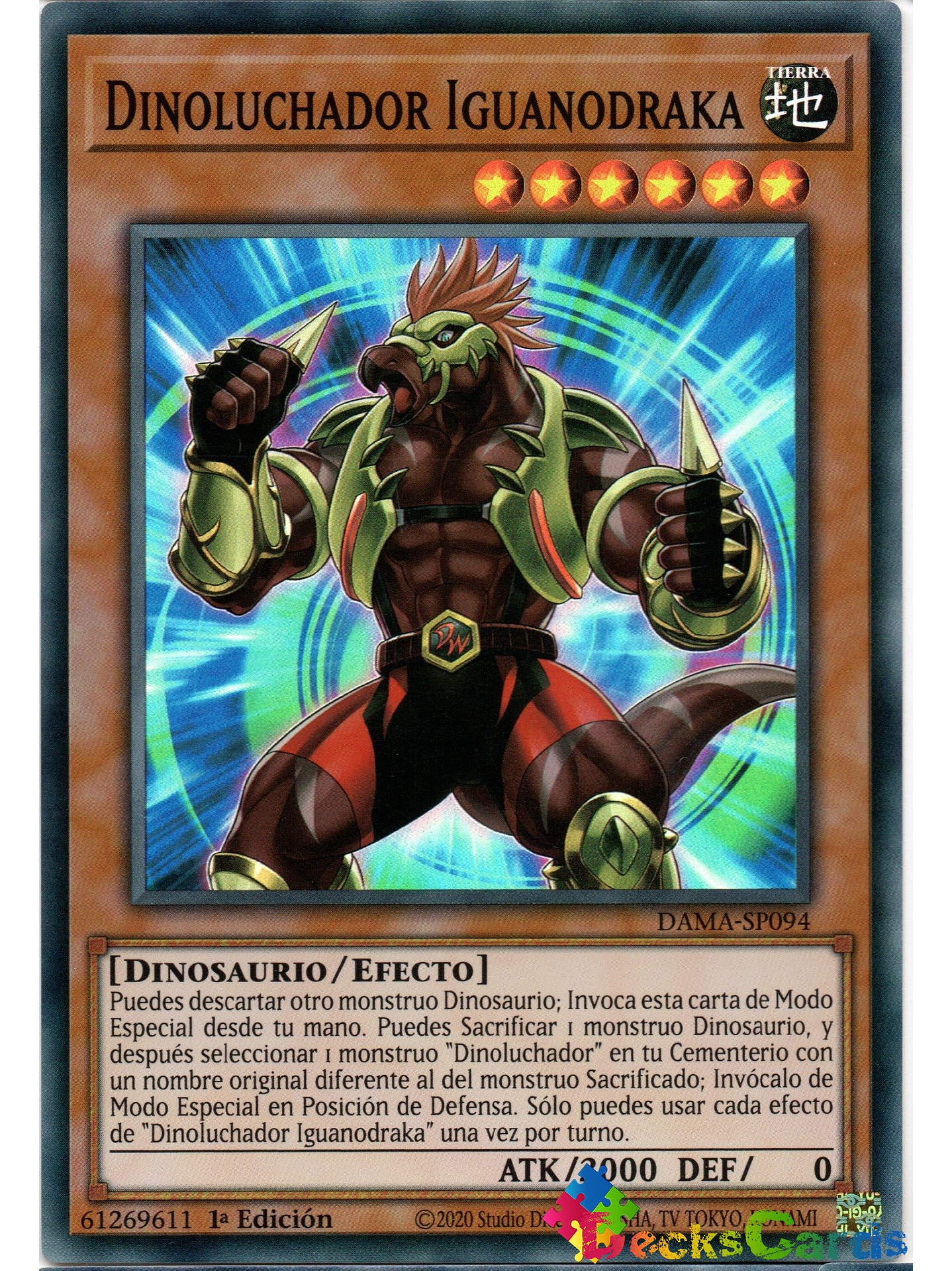 Dinowrestler Iguanodraka - DAMA-EN094 - Super Rare 1st Edition 1