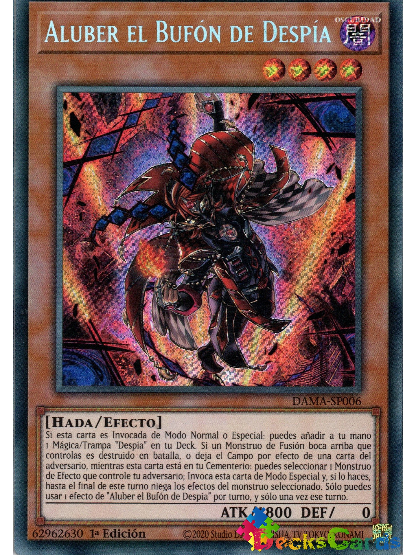 Aluber the Jester of Despia - DAMA-EN006 - Secret Rare 1st Edition 1