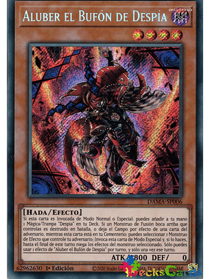 Aluber the Jester of Despia - DAMA-EN006 - Secret Rare 1st Edition