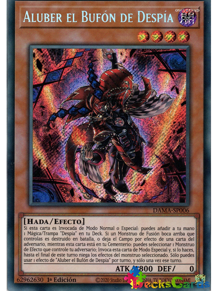 Aluber the Jester of Despia - DAMA-EN006 - Secret Rare 1st Edition 1