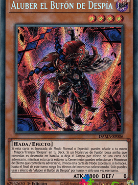 Aluber the Jester of Despia - DAMA-EN006 - Secret Rare 1st Edition