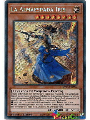 The Iris Swordsoul - DAMA-EN009 - Secret Rare 1st Edition