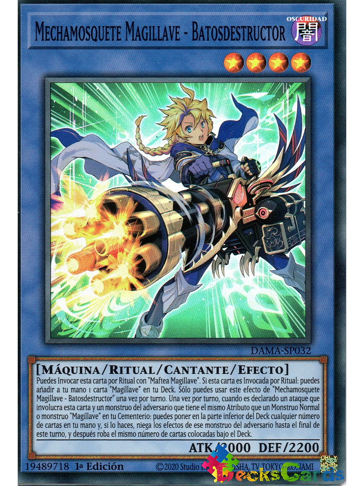 Magikey Mechmusket - Batosbuster - DAMA-EN032 - Super Rare 1st Edition 1