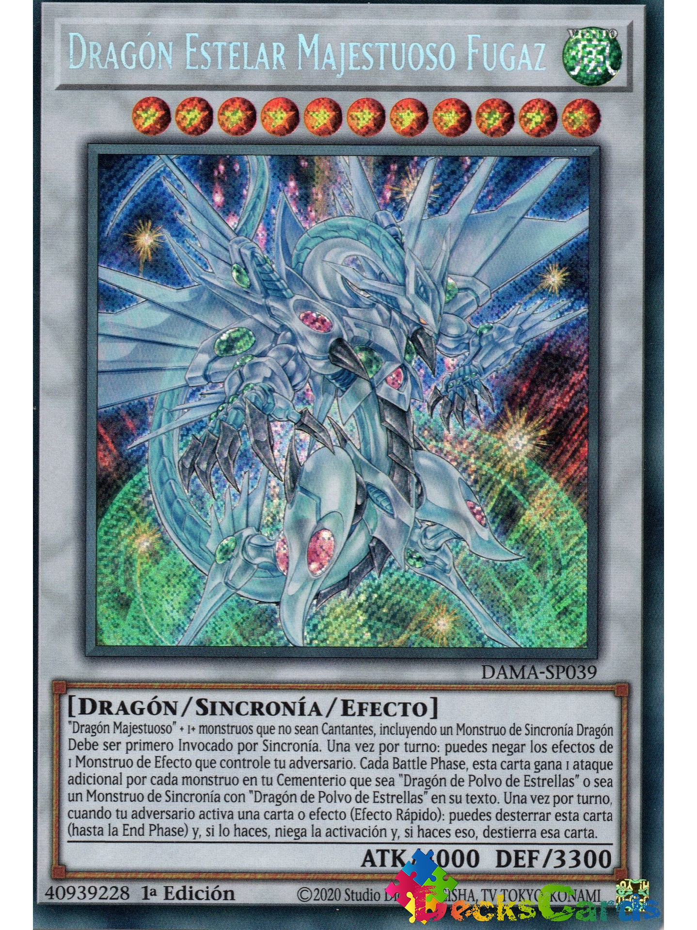 Shooting Majestic Star Dragon - DAMA-EN039 - Starlight Rare 1st Edition 1
