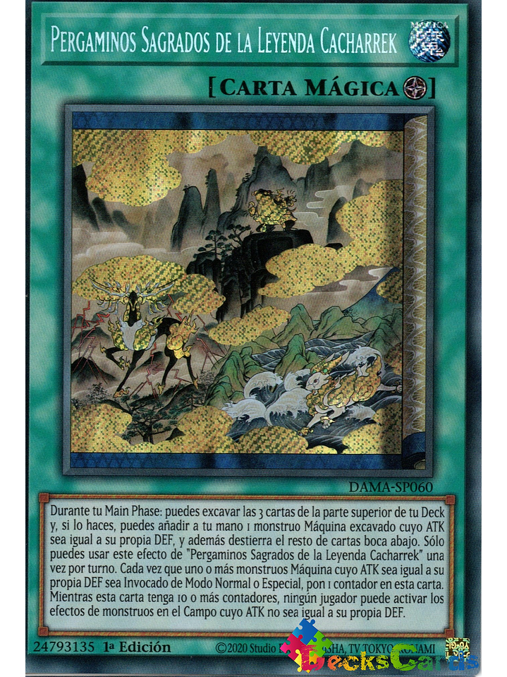 Sacred Scrolls of the Gizmek Legend - DAMA-EN060 - Secret Rare 1st Edition 1