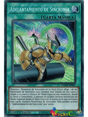 Synchro Overtake - DAMA-EN067 - Secret Rare 1st Edition