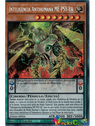 Antihuman Intelligence ME-PSY-YA - DAMA-EN024 - Secret Rare 1st Edition