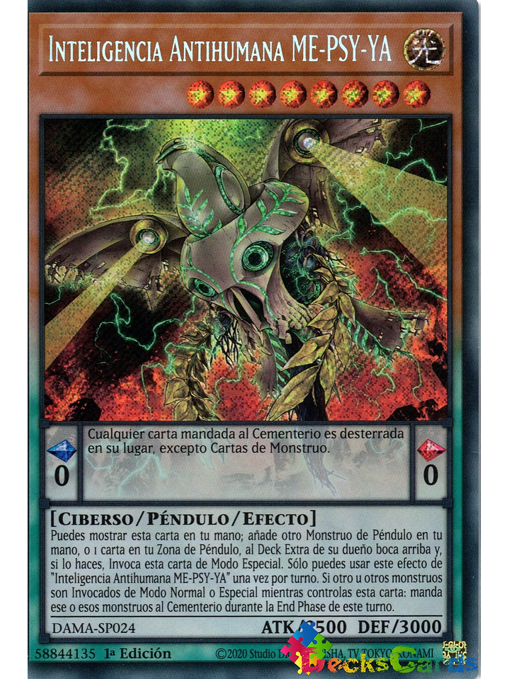 Antihuman Intelligence ME-PSY-YA - DAMA-EN024 - Secret Rare 1st Edition 1