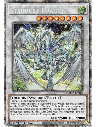 Stardust Dragon - DAMA-EN100 - Starlight Rare 1st Edition