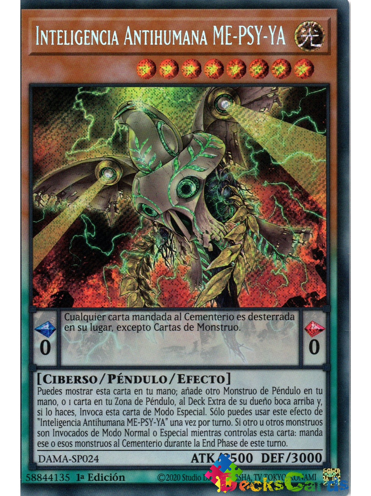 Antihuman Intelligence ME-PSY-YA - DAMA-EN024 - Starlight Rare 1st Edition 1