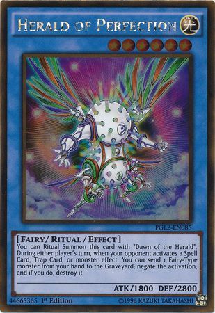 Herald of Perfection - PGL2-EN085 - Gold Rare 1st Edition