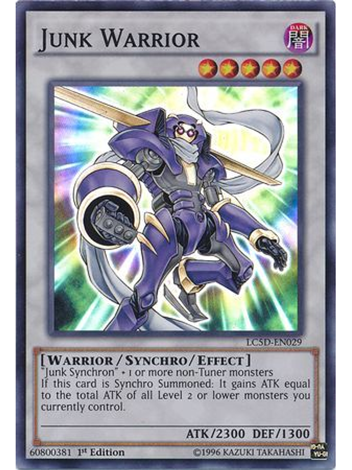 Junk Warrior - LC5D-EN029 - Super Rare 1st Edition 1