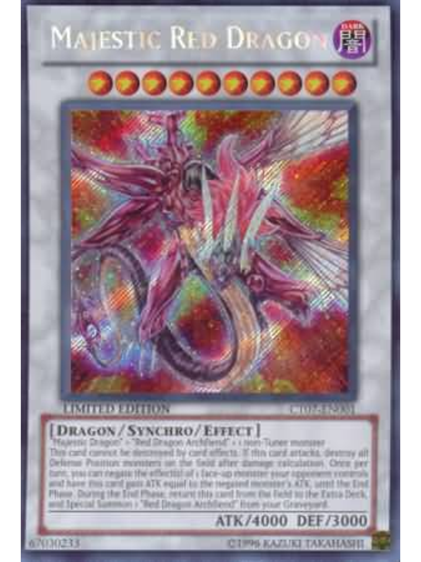 Majestic Red Dragon - CT07-EN001 - Secret Rare 1