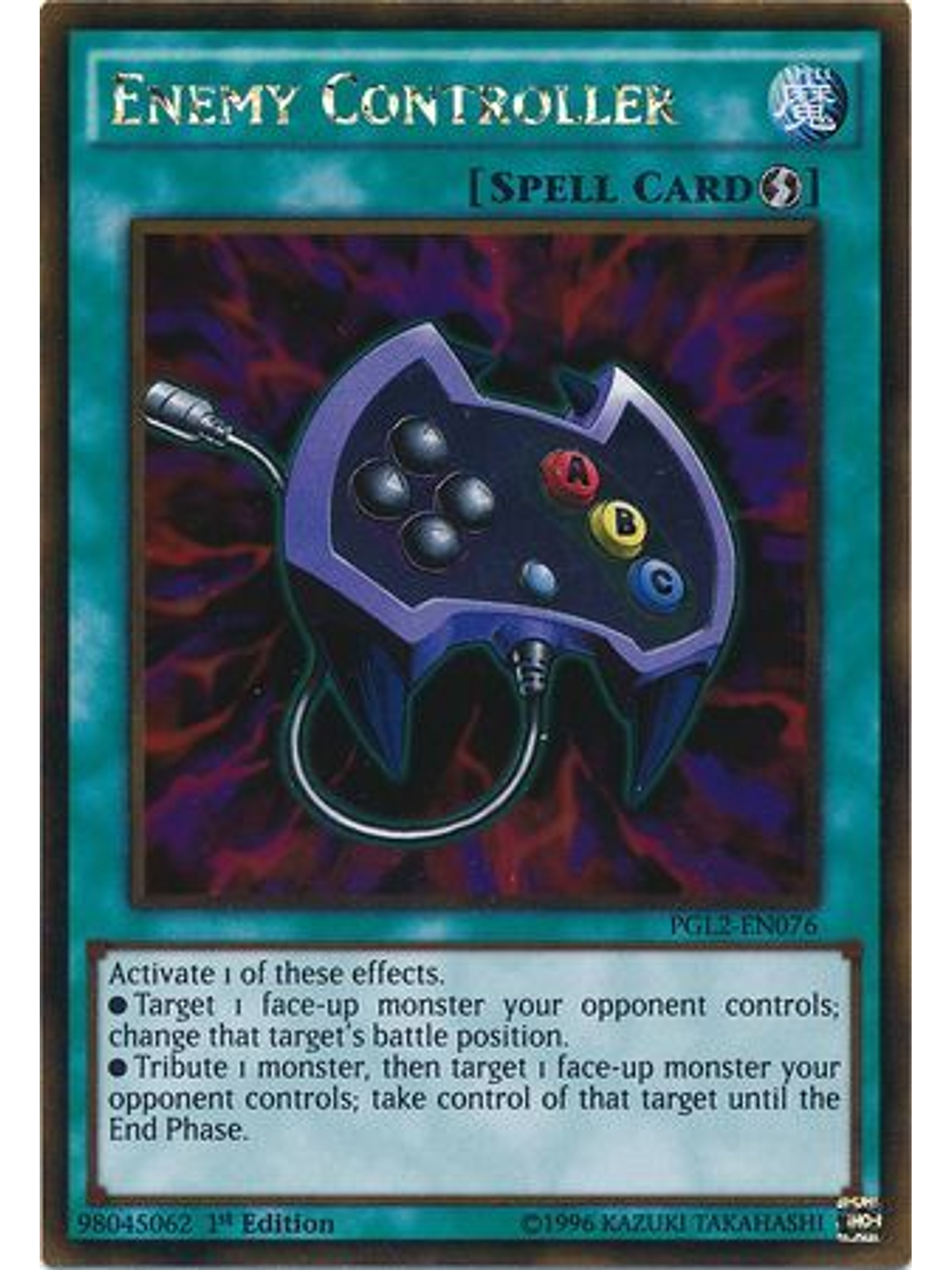 Enemy Controller - PGL2-EN076 - Gold Rare 1st Edition 1