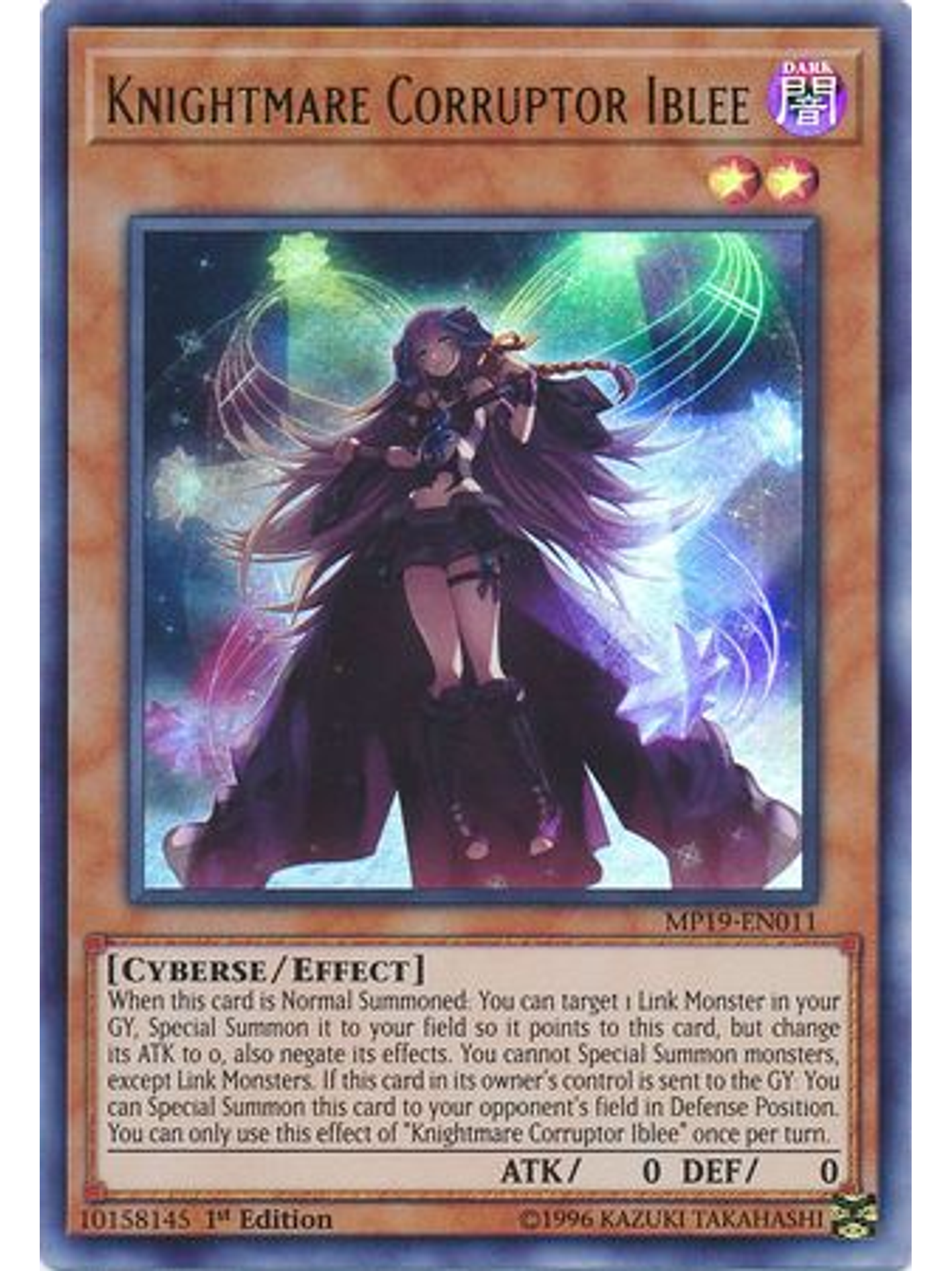 Knightmare Corruptor Iblee - MP19-EN011 - Ultra Rare Unlimited 1