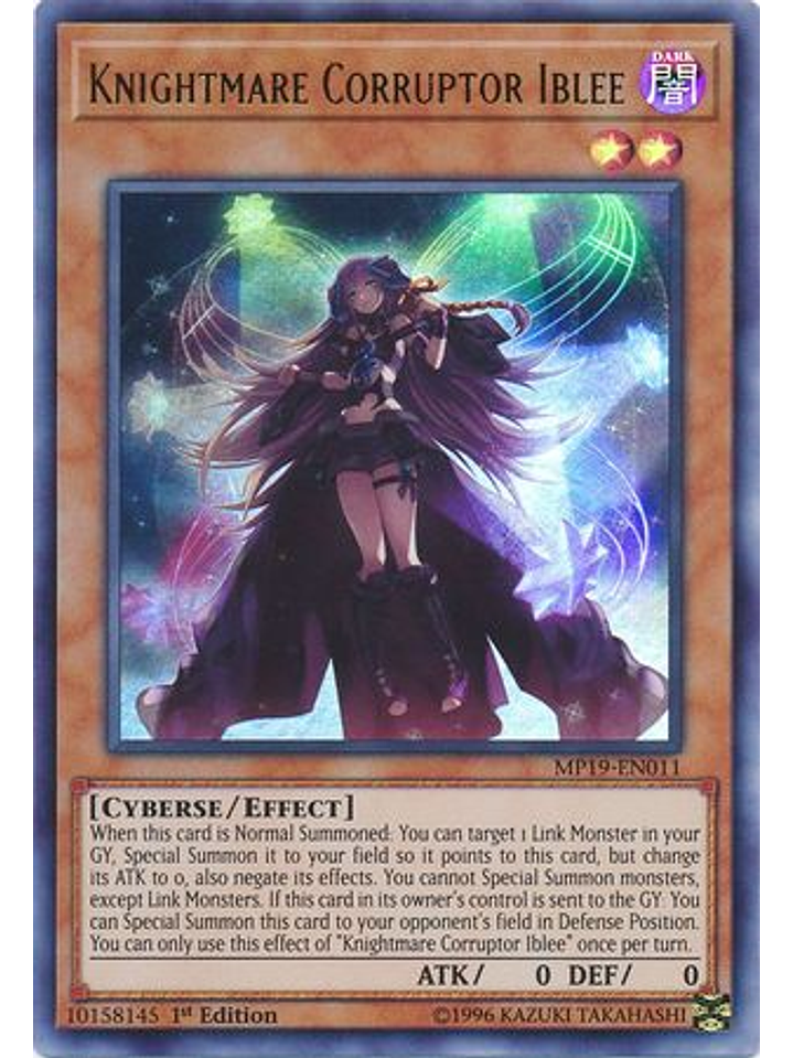 Knightmare Corruptor Iblee - MP19-EN011 - Ultra Rare Unlimited 1