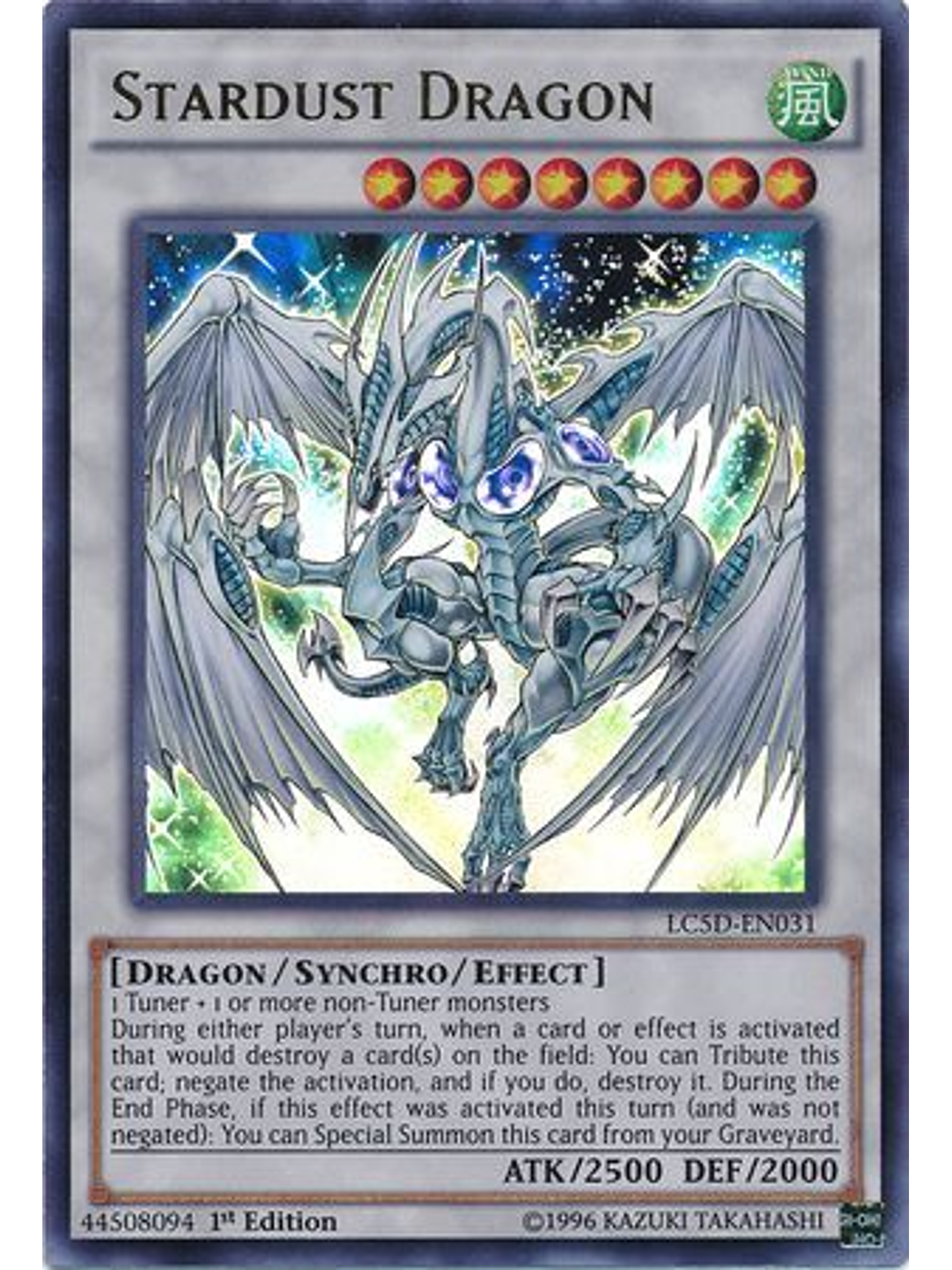Stardust Dragon - LC5D-EN031 - Ultra Rare 1st Edition 1