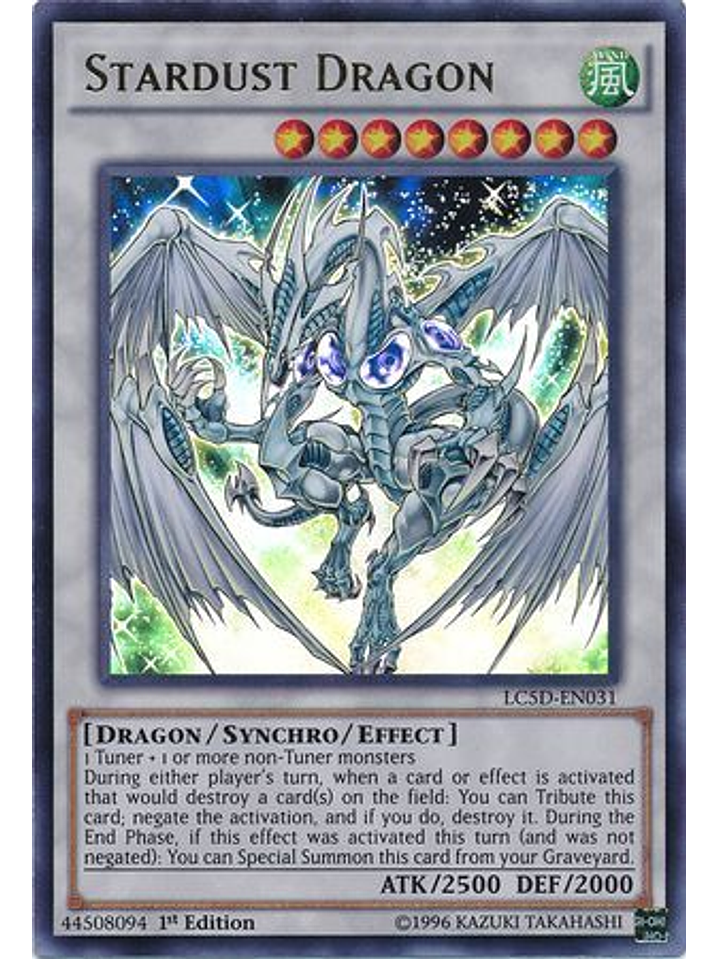 Stardust Dragon - LC5D-EN031 - Ultra Rare 1st Edition 1