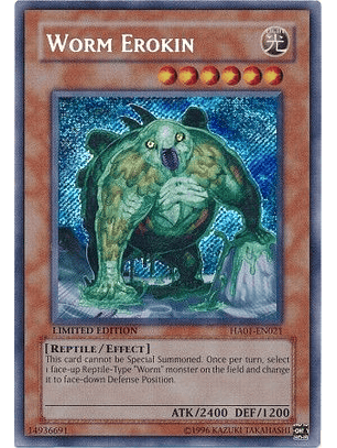 Worm Erokin - HA01-EN021 - Secret Rare 1st Edition
