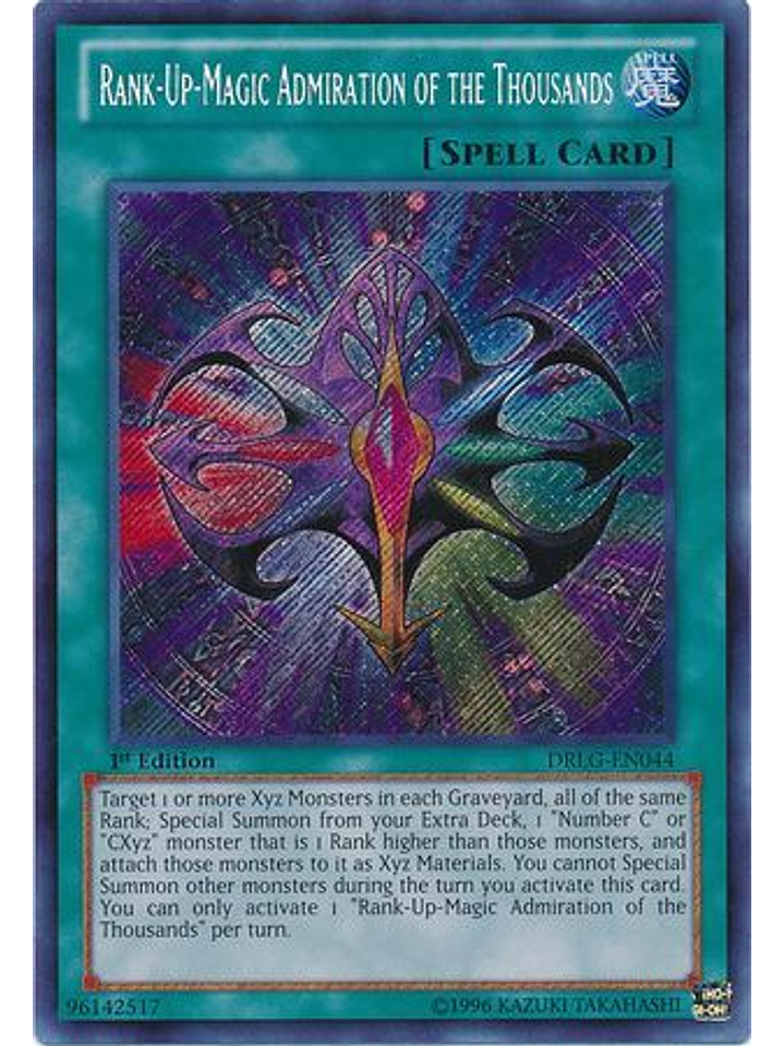 Rank-Up-Magic Admiration of the Thousands - DRLG-EN044 - Secret Rare 1st Edition 1