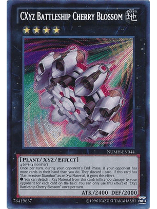 CXyz Battleship Cherry Blossom - NUMH-EN044 - Secret Rare Unlimited