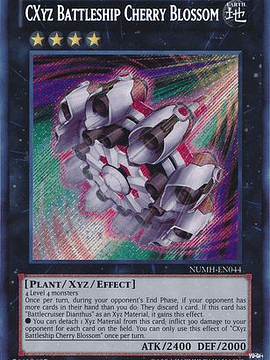 CXyz Battleship Cherry Blossom - NUMH-EN044 - Secret Rare Unlimited