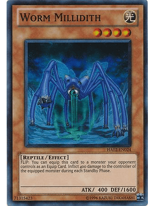 Worm Millidith - HA02-EN024 - Super Rare Unlimited