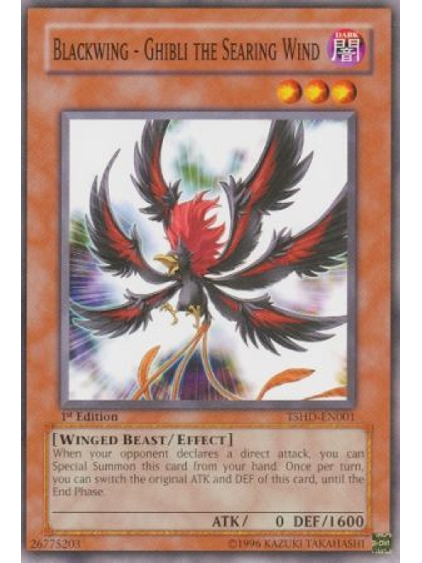 Blackwing - Ghibli the Searing Wind - TSHD-EN001 - Common 1st Edition 1