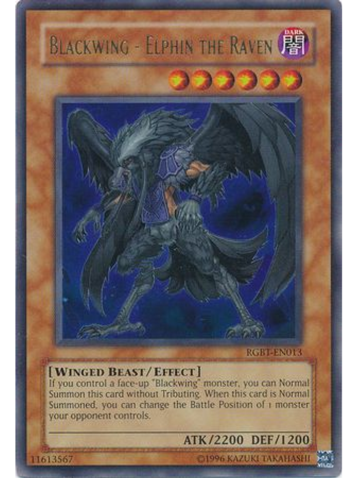 Blackwing - Elphin the Raven - RGBT-EN013 - Ultra Rare Unlimited 1
