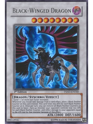 Black-Winged Dragon - TSHD-EN040 - Ultra Rare 1st Edition