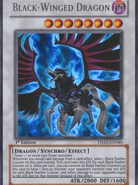 Black-Winged Dragon - TSHD-EN040 - Ultra Rare 1st Edition